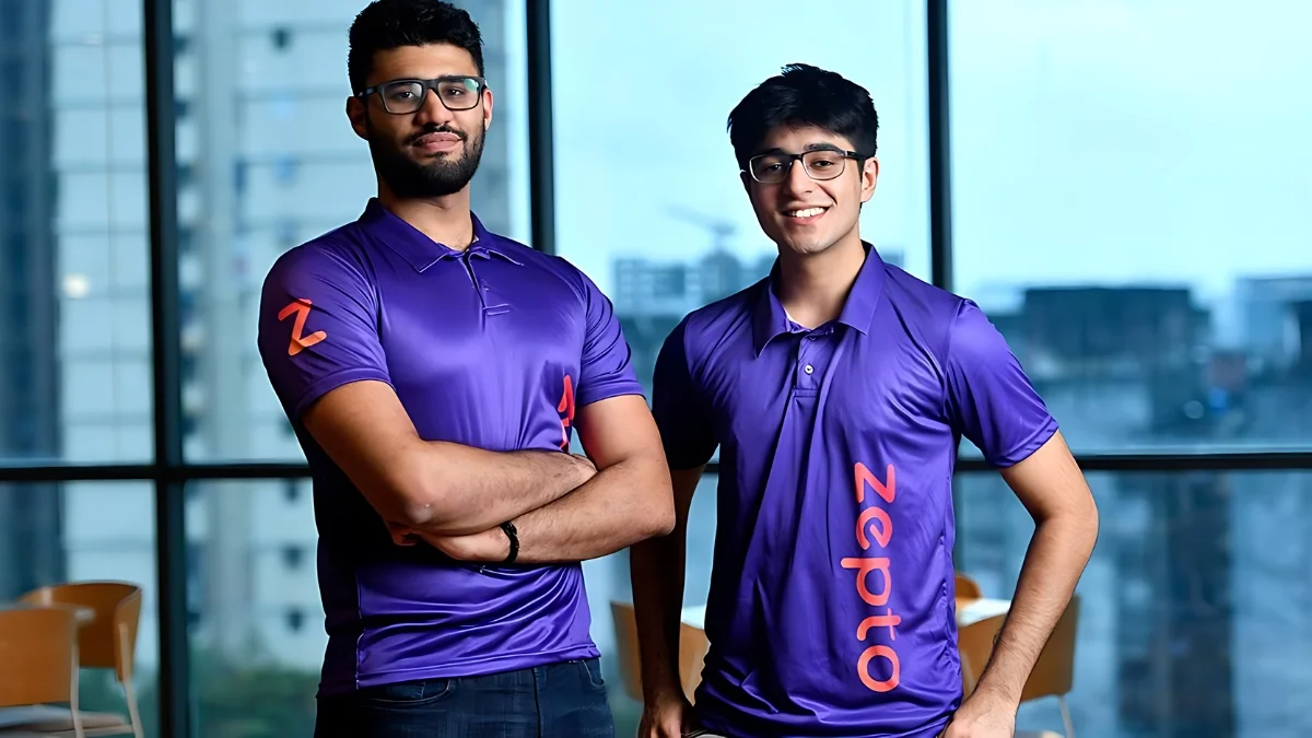 Zepto founders Aadit Palicha and Kaivalya Vohra, Mumbai-based quick commerce company.