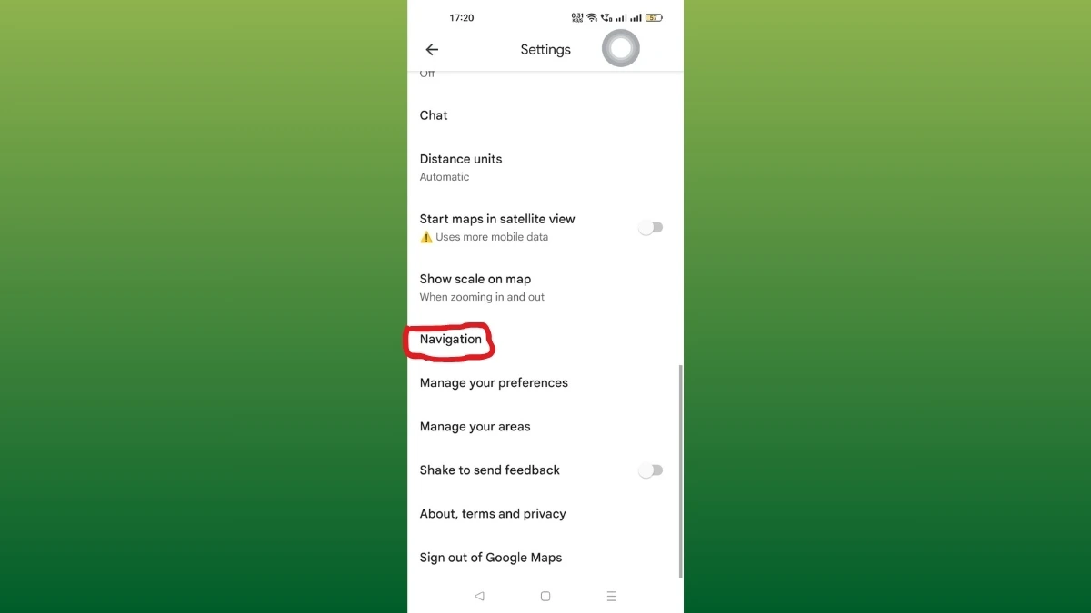 How To Manage The Navigation Settings In Google Maps?