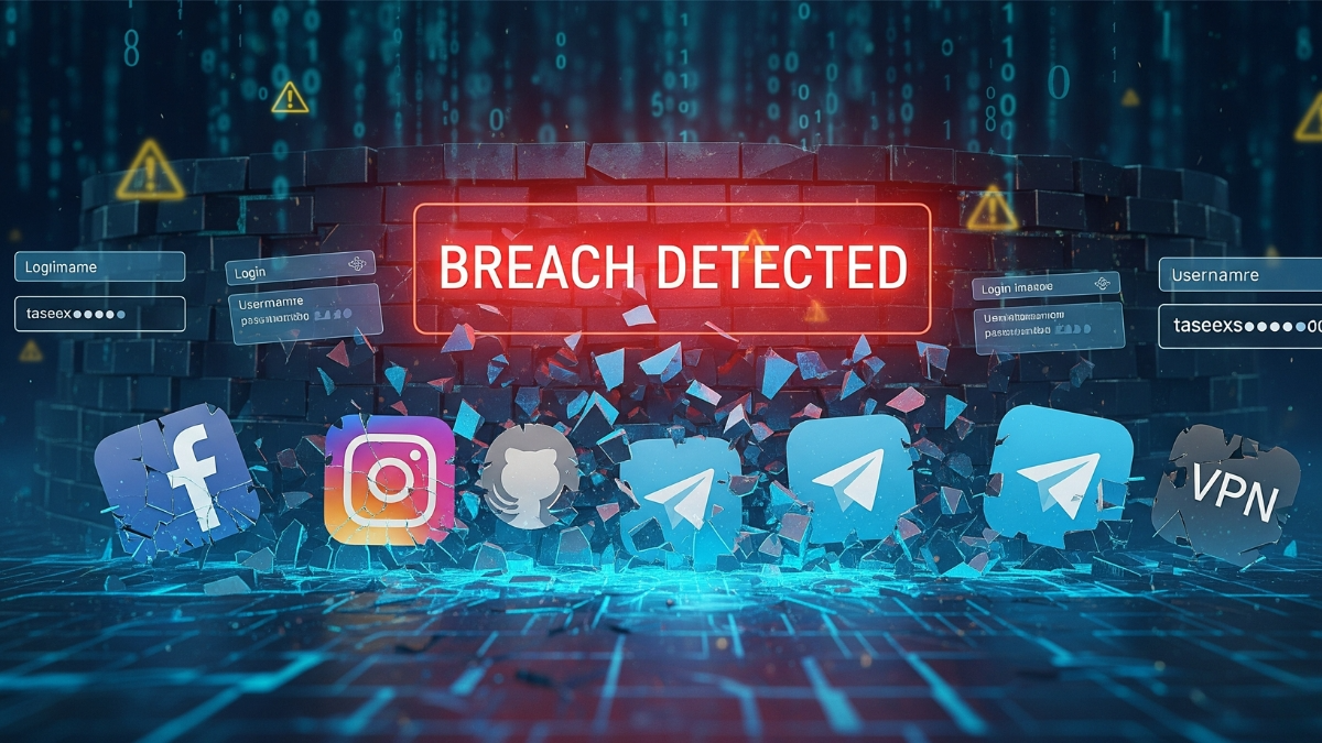 16 Billion Passwords Leaked: Facebook, Google and Apple Users at High Risk