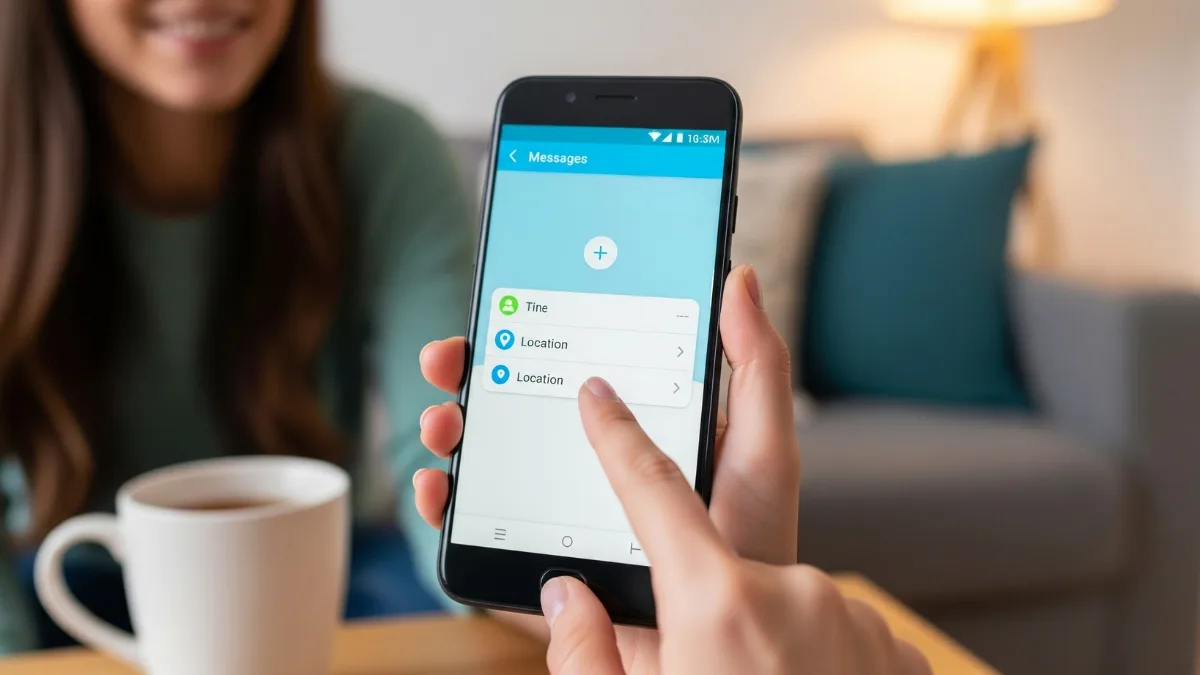 Share location on Android via SMS