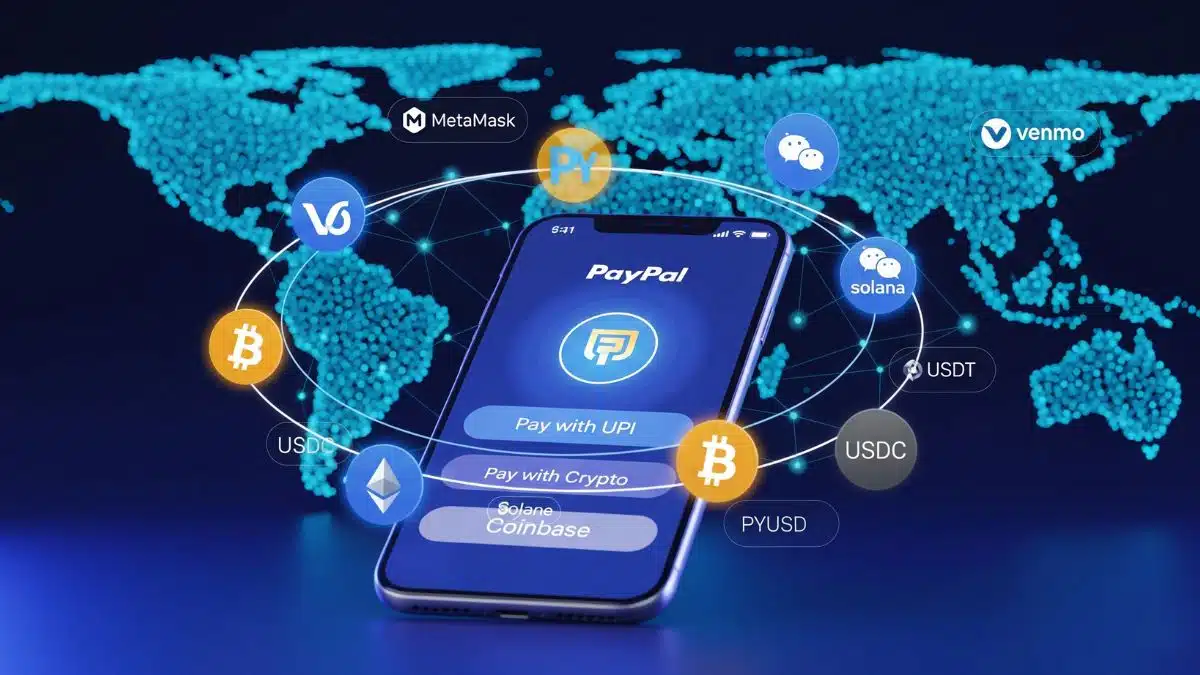 UPI, Wallets, and Crypto Are Now Tied Together on PayPal