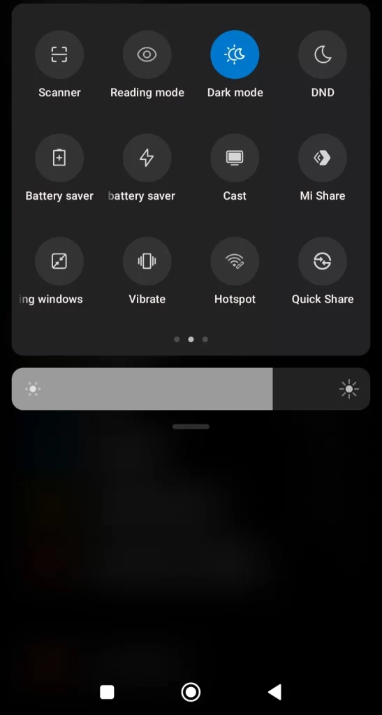 Dark Mode In Xiaomi
