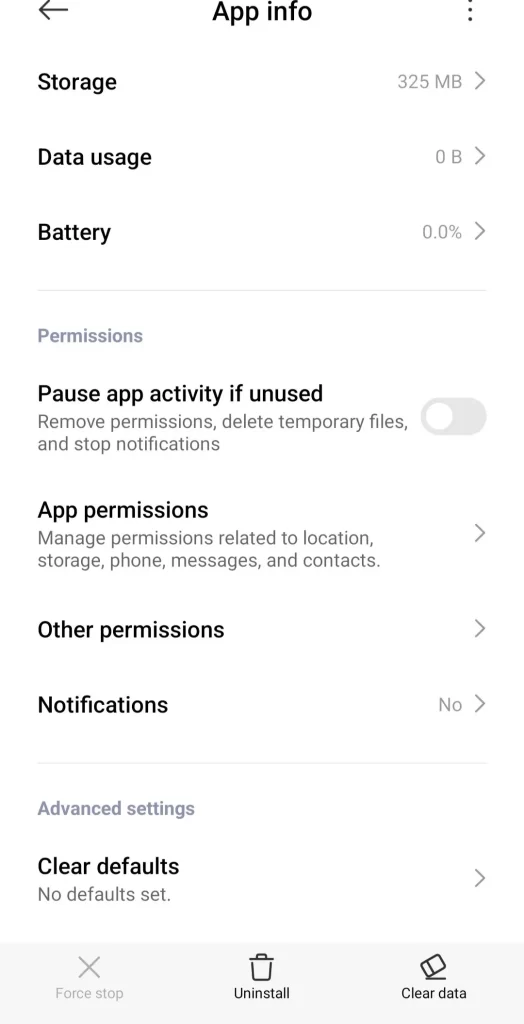 Clear App Cache MIUI