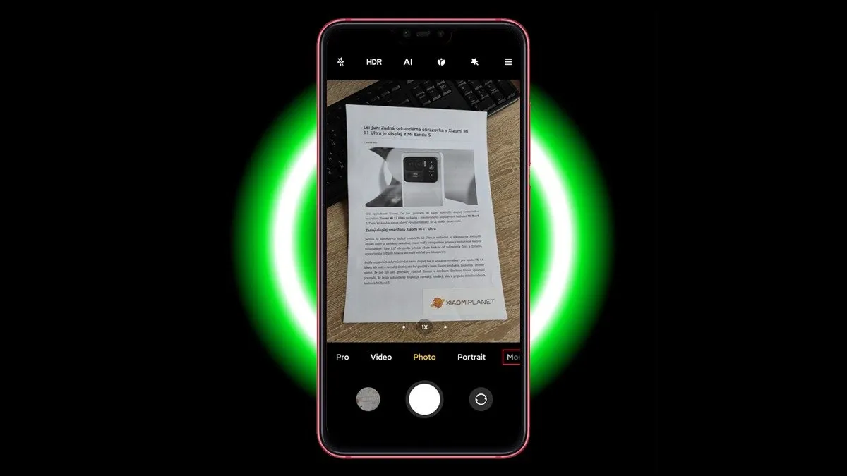 Scan Documents With The XIaomi Camera