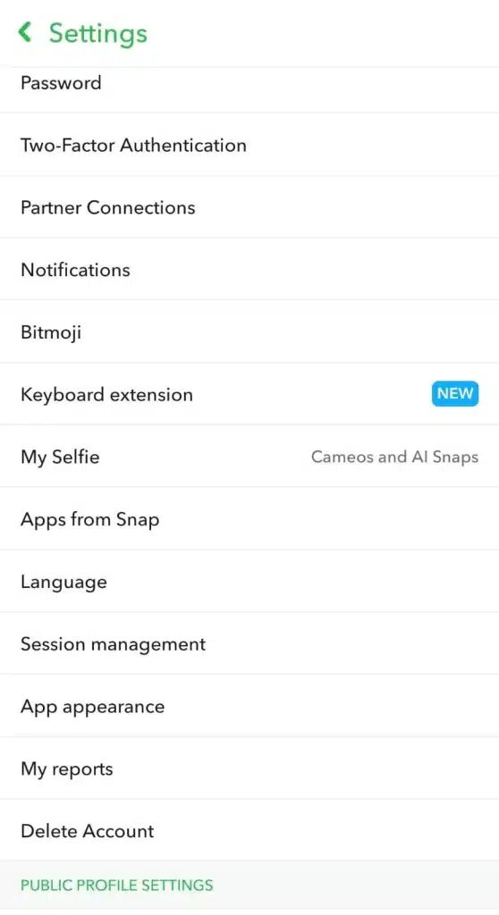Enable Dark Mode in Snapchat