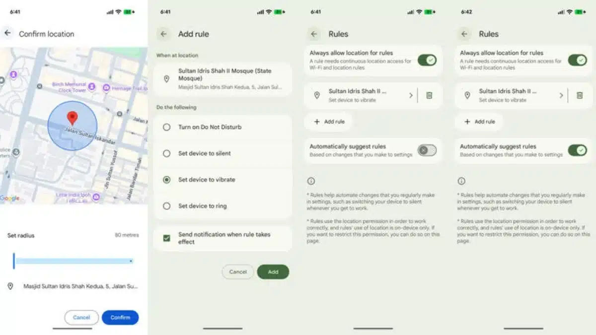 Google Pixel Rules Feature