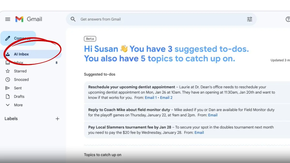 Gmail Unveils AI-Powered Inbox Beta for Ultra Subscribers 