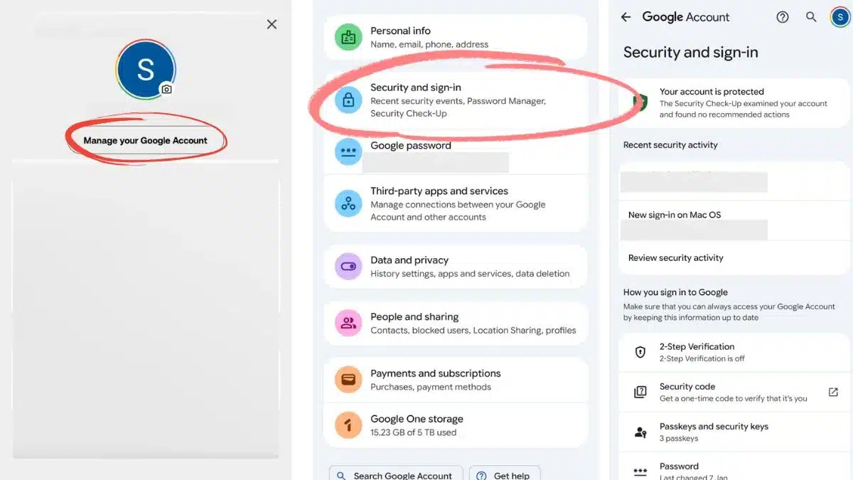 Open the Security tab (1)