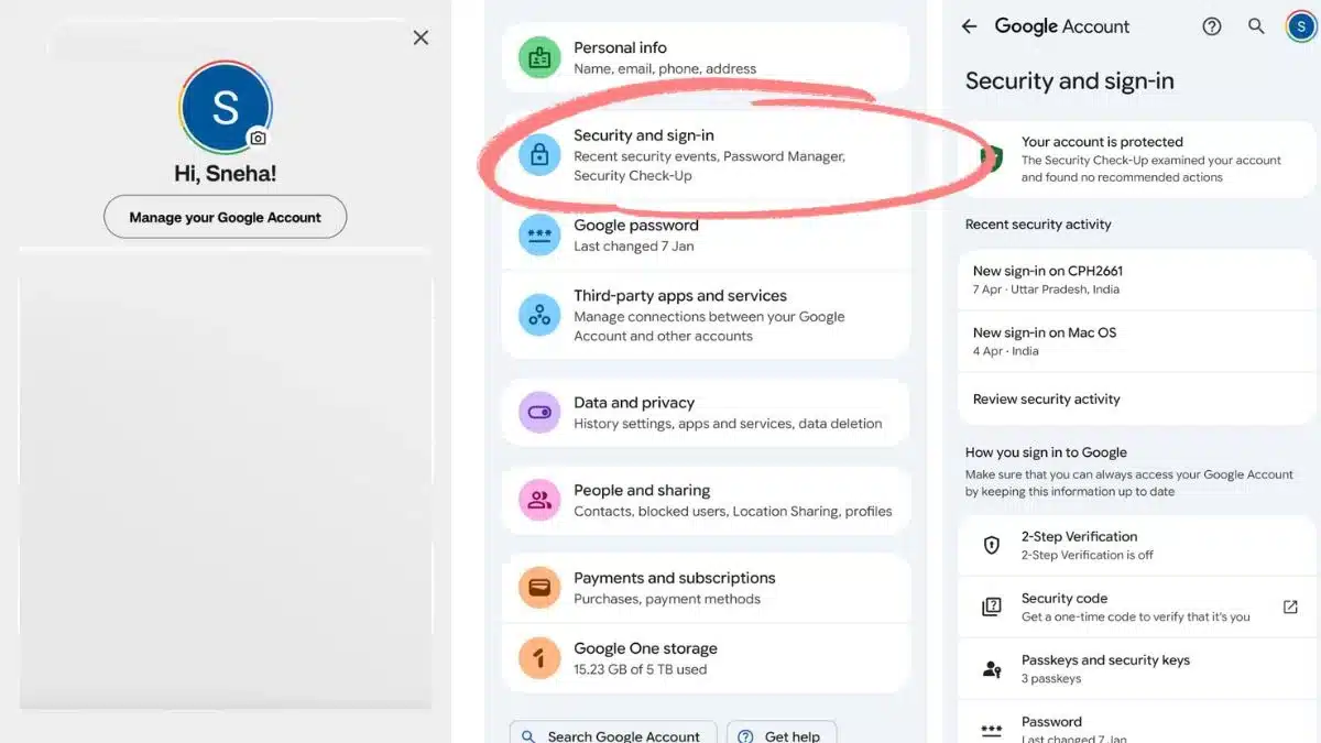 Open the Security tab
