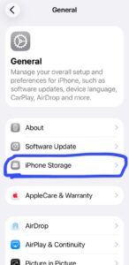 iPhone Storage
