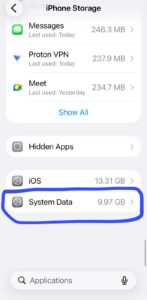 iPhone Storage