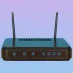A modern Wi-Fi router setup showing how to choose the right Wi-Fi router for home networks.