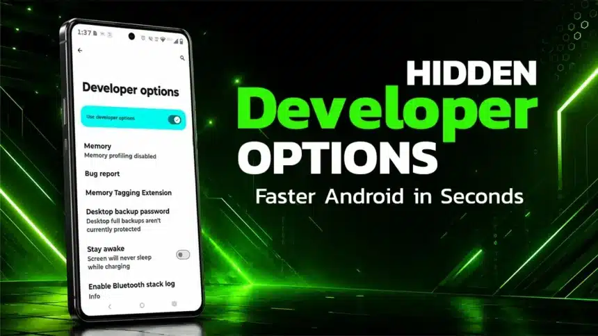 hidden developer options in android to speed up phone