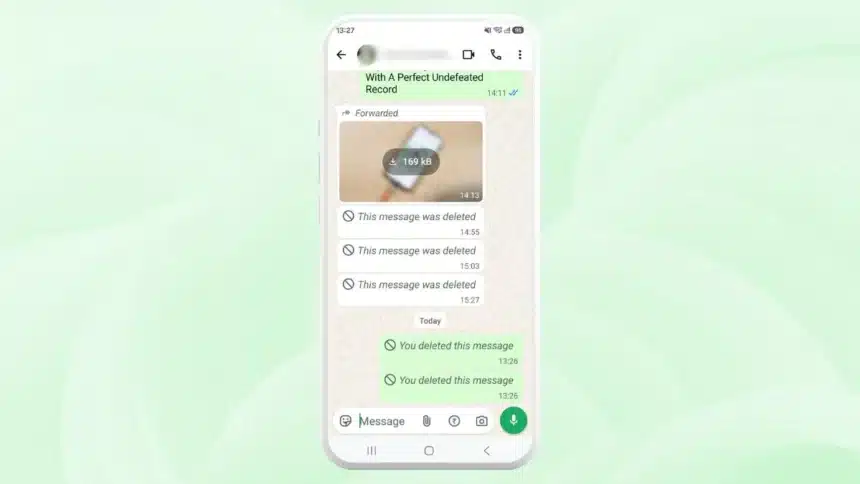 Guide to read deleted WhatsApp messages using native settings