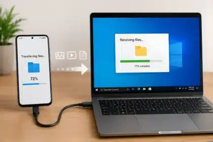 A complete guide on how to transfer large files from Android to Windows PC using USB, Quick Share, Google Drive, and local FTP with full original resolution.