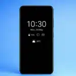 Always-On Display showing time and notifications on a smartphone