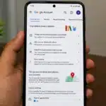 Google Account privacy settings and Data & Privacy options on smartphone
