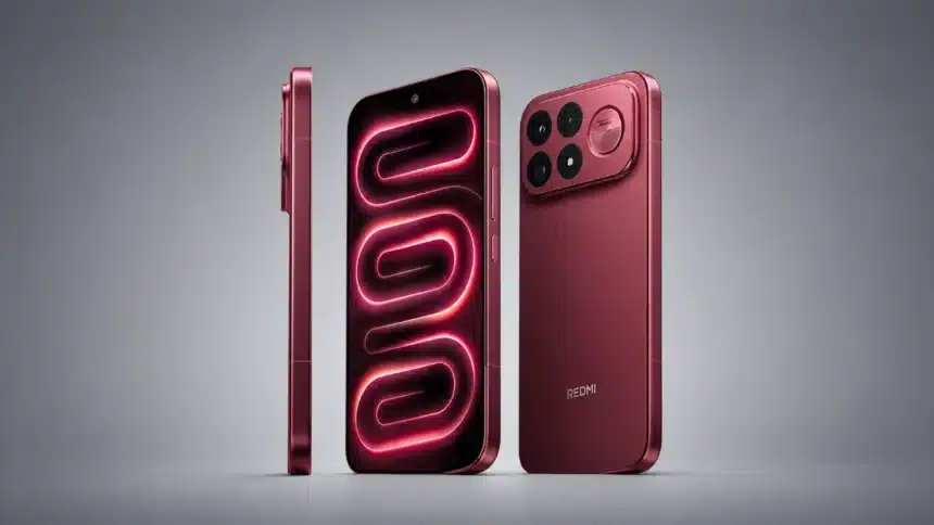 Redmi K100 Pro Max smartphone front back and side view