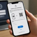 Set up two-factor authentication on a smartphone to secure online accounts