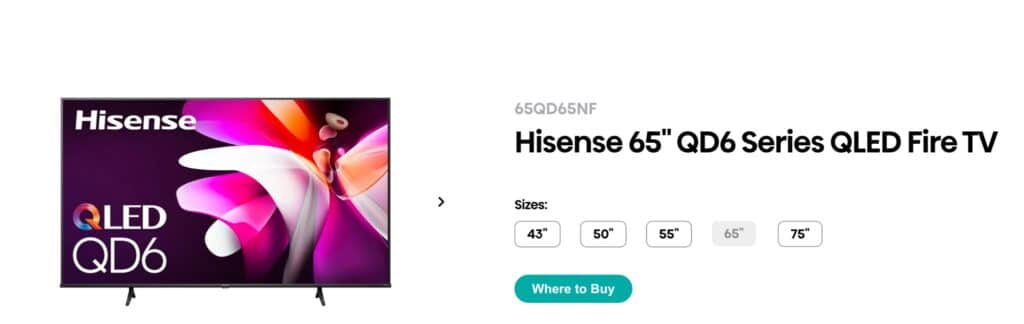 Hisense QD6 Series