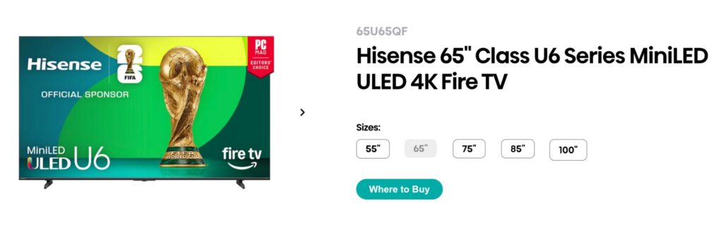 Hisense U6 Series