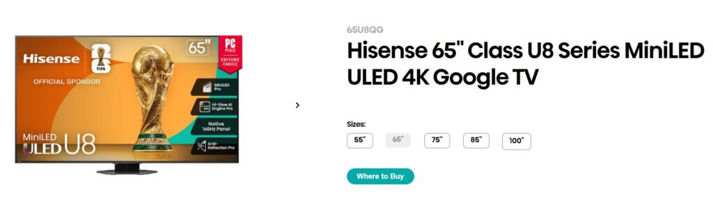 Hisense U8 Series