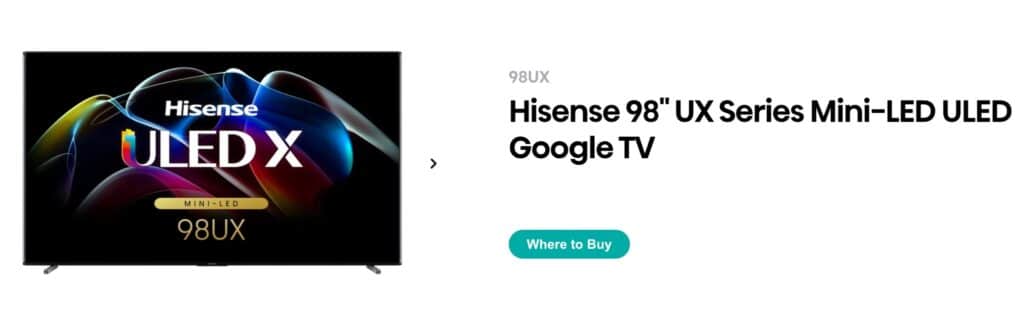 Hisense UX Series