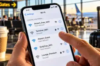 Public Wi-Fi safety while connecting to an airport Wi-Fi network