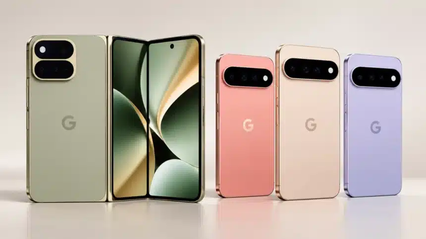 Google Pixel 11 Pro Fold alongside Pixel 11, Pixel 11 Pro and Pixel 11 Pro XL smartphones