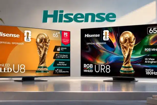 Hisense U8 Mini LED and UR8 RGB Mini LED TVs from the Hisense TV lineup