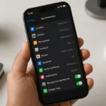 Phone permissions settings for location, camera, microphone and contacts