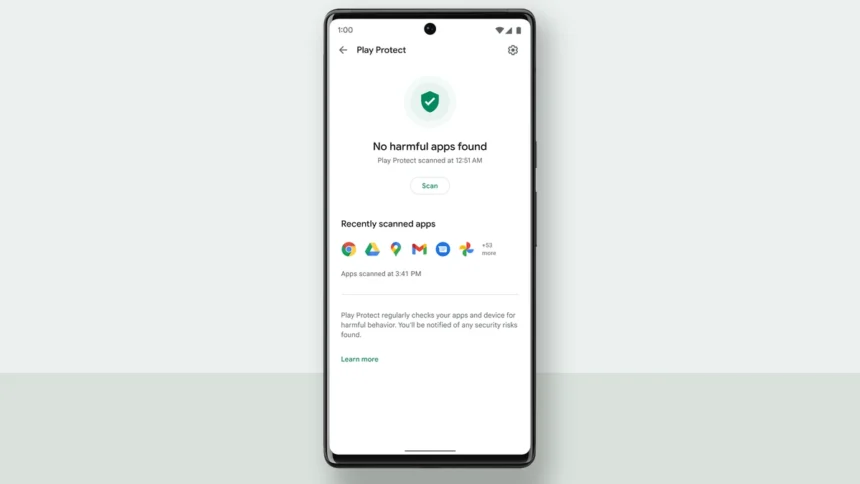 Google Play Protect for finding suspicious apps on Android