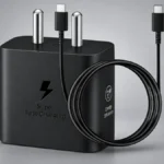 Power Delivery charger with USB-C cable for fast charging