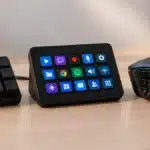 Macro pad vs Stream Deck vs MMO mouse arranged on a desktop