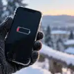 Smartphone battery draining faster in cold weather